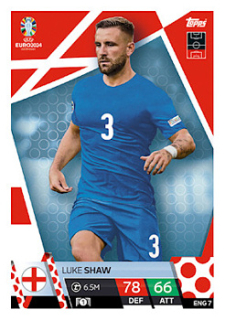 Luke Shaw England Topps Match Attax EURO 2024 #ENG7
